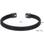 Magnetic Bracelet for Women Men,Beauty Therapy Stainless Steel Magnetic Bracelets Pain Relief Bracelets Magnetic Women Men (Black, 6.5 inches)