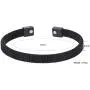 Magnetic Bracelet for Women Men,Beauty Therapy Stainless Steel Magnetic Bracelets Pain Relief Bracelets Magnetic Women Men (Black, 6.5 inches)