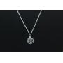 Tree of Life Cremation Urn Jewelry Necklace & Pendant for Ashes w/Funnel Filler Kit Black