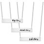 MAOFAED Big Middle Little Sister Necklaces Bar Necklace Gift for Sister Family Love Necklace