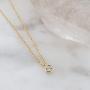HONEYCAT Petite Solitaire Single Bezel Necklace in Gold, Rose Gold, or Silver | Minimalist, Delicate Jewelry