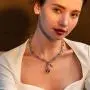Shiny Shiny Curved Cuff Snake Choker Necklace Rose Gold Color Collar Crystal Cocktail Snake Jewelry Shiny Shiny Curved Cuff Snake Choker Necklace Rose Gold Color Collar Crystal Cocktail Snake Jewelry