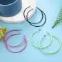 3 Pairs Women Fashion Retro Neon Earrings for 80s Party or Retro Costume Party (Loop Earings) 3 Pairs Women Fashion Retro Neon Earrings for 80s Party or Retro Costume Party (Loop Earings)
