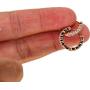 JUMOO Rose Gold Hoop Stud Earrings for Women Girl Love Shape cubic zirconia Copper Fashion Jewelry Hypoallergenic