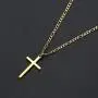 TASBERN Cross Necklace for Men 14K Gold Filled Stainless Steel Polished Plain Cross Pendant Necklace Simple Religious Jewelry Gift for Son Boy TASBERN Cross Necklace for Men 14K Gold Filled Stainless Steel Polished Plain Cross Pendant Necklace Simple Religious Jewelry Gift for Son Boy