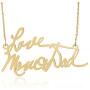 Personalized Handwriting Necklace Handwriting Jewelry, Custom Signature Necklace - Your Actual Handwriting - 925 Sterling Silver