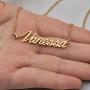 Aoloshow Stainless Steel Personalized Name Necklace Bracelet Jewelry Custom Made Any Names