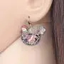 NEWEI Enamel Alloy Hen Chicken Earrings stud Dangle Unique Cut Fashion Animal Jewelry For Women Girls Gift Charms