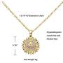 MOROTOLE Sunflower Necklace Initial Sunflower Necklaces for Women Girls, 18K Gold Plated CZ Letter Sunflower Pendant Necklace Jewelry Gifts Dainty You are My Sunshine Necklace