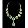 UDORA Evening Party Jewelry Blue Necklace Earrings Jewelry Set