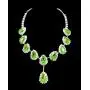 UDORA Evening Party Jewelry Blue Necklace Earrings Jewelry Set