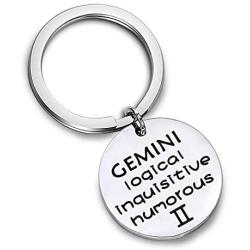 AKTAP Zodiac Key Chain Zodiac Constellation Sign Symbol Keychain Birthday Gift for Women Girls