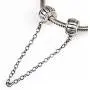 Safety Chain Clip Clasp Charm for Pandora Bracelet Antique 925 Sterling Silver Lock Stopper Beads Safety Chain Clip Clasp Charm for Pandora Bracelet Antique 925 Sterling Silver Lock Stopper Beads