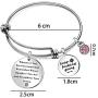 JQFEN Inspirational Jewelry Bracelets Whenever You Feel Overwhelmed Remember Inspirational Gift for Daughter
