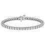 La4ve Diamonds 1.00 Carat Real Diamond Circle Link Tennis Bracelet (J, I3) Rhodium Plated Over Sterling Silver Illusion Set Miracle Plate Wedding Fashion Jewelry (White, Yellow, Rose Gold Tone)