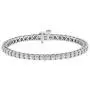 La4ve Diamonds 1.00 Carat Real Diamond Circle Link Tennis Bracelet (J, I3) Rhodium Plated Over Sterling Silver Illusion Set Miracle Plate Wedding Fashion Jewelry (White, Yellow, Rose Gold Tone)
