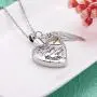 Cremation Ashes Urn Pendant Necklace Memorial Keepsake Jewelry Angel Wing Ashes Necklaces with Fill Kit Cremation Ashes Urn Pendant Necklace Memorial Keepsake Jewelry Angel Wing Ashes Necklaces with Fill Kit