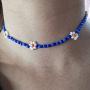 Brinote Boho Beads Choker Necklace Chain Flower Necklaces Jewelry for Women and Girls