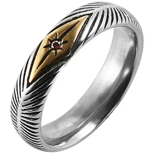 HZMAN 5mm Vintage Stainless Steel Silver Gold Plated Wedding Engagement Rings Ruby Anniversary Promise Rings HZMAN 5mm Vintage Stainless Steel Silver Gold Plated Wedding Engagement Rings Ruby Anniversary Promise Rings