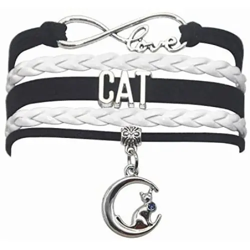 HHHbeauty Kitten Cat Bracelet Jewelry Infinity Love Cat Lover Gifts Cat BFF Jewelry Bracelet Gifts for Women, Girls, Men, Boys, Cat Owner Gifts, Cat Themed Gifts HHHbeauty Kitten Cat Bracelet Jewelry Infinity Love Cat Lover Gifts Cat BFF Jewelry Bracelet Gifts for Women, Girls, Men, Boys, Cat Owner Gifts, Cat Themed Gifts