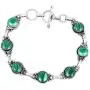 Malachite Bracelet 925 Silver Overlay Handmade Boho Style Jewelry Malachite Bracelet 925 Silver Overlay Handmade Boho Style Jewelry