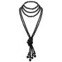 BABEYOND Art Deco Fashion Faux Pearls Necklace 1920s Flapper Beads Cluster Long Pearl Necklace for Gatsby Costume Party