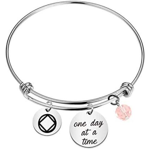 MAOFAED Sobriety Gift Recovery NA Narcotics Anonymous Birthday Gift One Day at a Time Sober Gift New Beginnings Gift