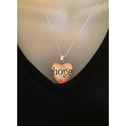 Necklace / Spiritual Words Jewelry / Heart Pendant / Necklace Women / Teens / Girls
