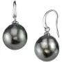 THE PEARL SOURCE 8-9mm Genuine Baroque Black Tahitian South Sea Cultured Pearl Rosalind Earrings for Women THE PEARL SOURCE 8-9mm Genuine Baroque Black Tahitian South Sea Cultured Pearl Rosalind Earrings for Women
