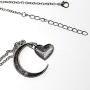 LLAMEVOL I Love You to The Moon and Back Pendant Heart Necklaces Jewelry for Women Girls Girlfriend Men