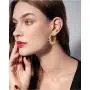 Hoop Earrings for Women, 14K Gold Plated 925 Sterling Silver Post High Polished Thick Rope Hoops Lightweight Hypoallergenic Loop Twisted Gold Earrings