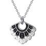 ELFRONT RBG Dissent Collar Necklace Personalized 925 Sterling Silver Free Engraved Simulated Birthstone RBG Jewelry Custom Gifts for Fans of Ruth Bader Ginsburg