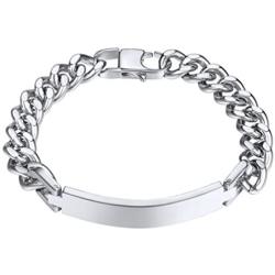 PROSTEEL Custom Bracelet for Men Women, Name Date Initial Quote Engraving Personalized Bracelets, Stainless Steel ID Bracelets, Come Gift Box