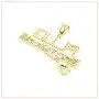 Nsitbbuery Hip Hop Night Club DJ Iced Out Letter Plug Pendant Stainless Steel Chain Necklace Nsitbbuery Hip Hop Night Club DJ Iced Out Letter Plug Pendant Stainless Steel Chain Necklace