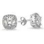 Starlight Diamond Womens Jewelry Sets - 925 Sterling Silver Plated Earring and Necklace Set - Lightweight Square Zircon Diamond Jewelry Sets with Gift Box for Birthday Starlight Diamond Womens Jewelry Sets - 925 Sterling Silver Plated Earring and Necklace Set - Lightweight Square Zircon Diamond Jewelry Sets with Gift Box for Birthday