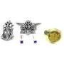 Cosplay Black Butler Ciel Sebastian Ring Necklace Earring Studs Set by HiRudolph