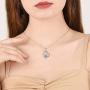 ONEFINITY Sister Necklaces 925 Sterling Silver Always My Sister Forever My Friend Necklace for Women Sister Love Heart Pendant Gift Jewelry