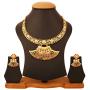 Touchstone Indian Bollywood Handcrafted Traditional Royal Mughal Kundan Polki Meenakari Enamel Colorful Wedding Designer Jewelry Long Necklace Set in Gold and Silver Tone for Women.
