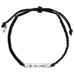 Silpada Be the Light Petite Leather Bar Link Bracelet in Sterling Silver
