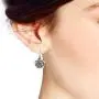 Sweet Blooming Rose .925 Sterling Silver Dangle Earrings Sweet Blooming Rose .925 Sterling Silver Dangle Earrings