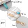 Ckecharfa Boho Layered Turquoise Necklaces Gold Gemstone Choker Necklace Hamsa Hand Pendant Neck Chain Beach Jewelry Accessories for Women and Girls