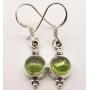 SilverStarJewel Authentic Peridot August Birthstone Earrings 2.6 Grams 925 Sterling Silver