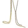 NEOGLORY 14k Gold Plated Multicolor Rhinestone Long Chain Y Necklace Fashion Jewelry 28'' Valentines Day Gift
