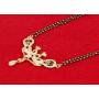 Touchstone Gold Tone Indian Bollywood Ethnic Pretty mangalsutra Necklace Set Jewelry for Women