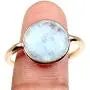 Moonstone 18k Rose Gold Clad Wholesale Gemstone Round Ring (11) Moonstone 18k Rose Gold Clad Wholesale Gemstone Round Ring (11)
