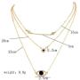 Victray Star Gold Necklaces Layered Choker Necklace Chain Summer Beach Moon Pendant Necklaces Fashion Jewelry Accessories for Women and Girls