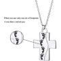 FANSTATE God Said My Child I Love You Love Cross Pendant Necklace, Fashion Double Sided Jewelry Gifts for Mother Grandma,Godmothers Christmas Birthday Gifts