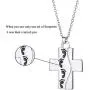 FANSTATE God Said My Child I Love You Love Cross Pendant Necklace, Fashion Double Sided Jewelry Gifts for Mother Grandma,Godmothers Christmas Birthday Gifts