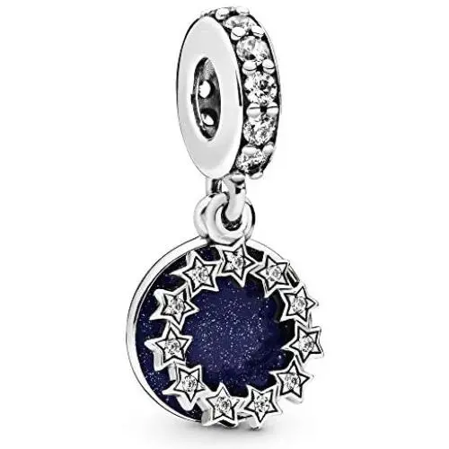 Pandora Jewelry Inspirational Stars Dangle Cubic Zirconia Charm in Sterling Silver