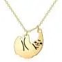 Q﹠YFH Sloth Necklace Gifts Silver Cute Animal Pendant Necklace Gift for Women Teen Girls Q﹠YFH Sloth Necklace Gifts Silver Cute Animal Pendant Necklace Gift for Women Teen Girls